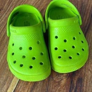 Crocs Lime Green Toddler 6